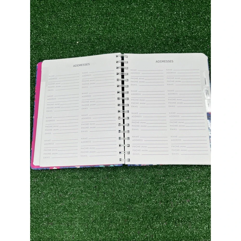 Vera Bradley 12 Month Planner Undated Bloom Berry One‎ Pg Used